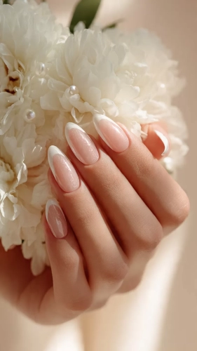 İzmir düğün fotoğrafçısı çekiminde gelin tırnak modelleri çiçeğini tutan gelinin zarif wedding nails ve pırlanta yüzük detayı.